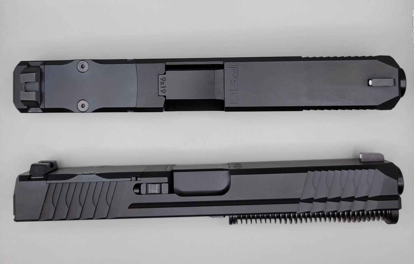 Polymer80 Slide Assembly for Gen3 G19 Optic Cut - Black Nitride